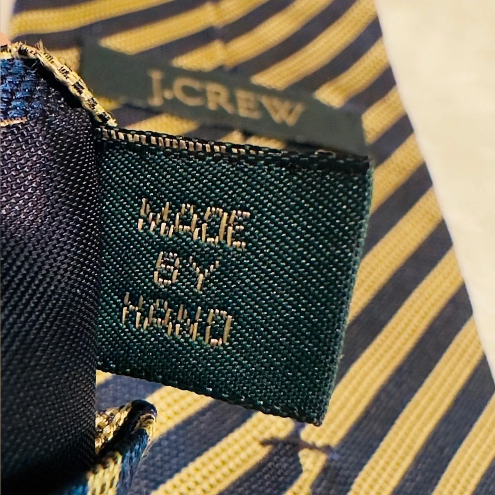 J. CREW 100% Silk 58” Handmade Tie